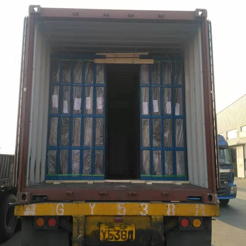 8mm F green Tinted Tempered Glass Iron case packing